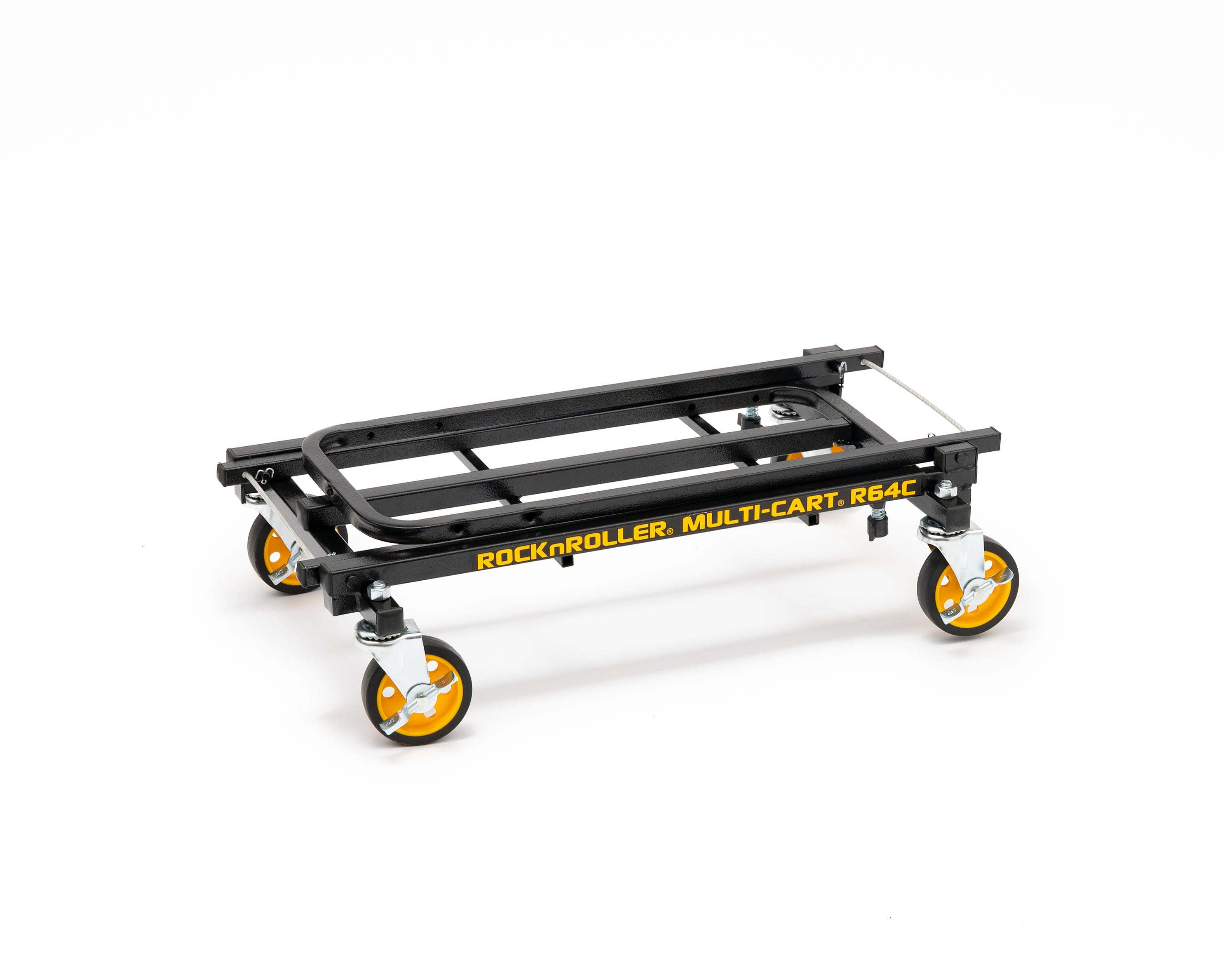 RockNRoller® Multi-Cart® R64C “Mini” 4 Caster Swivel Cart folded