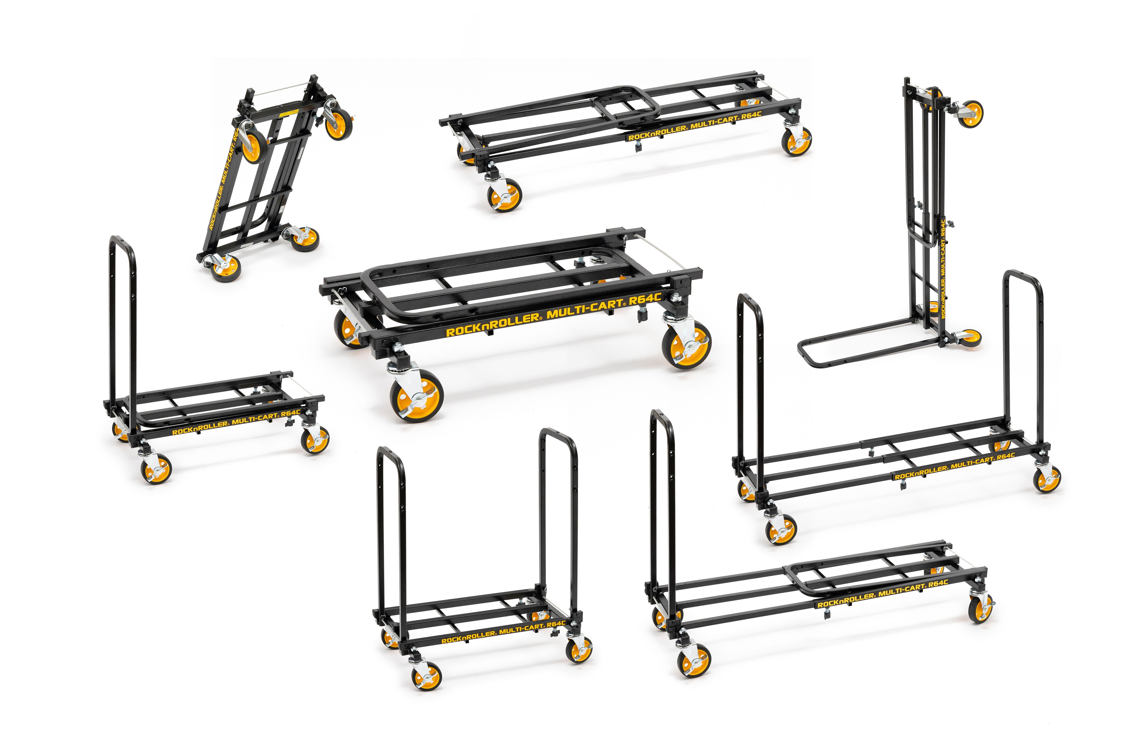 RockNRoller® Multi-Cart® R64C “Mini” 4 Caster Swivel Cart in 8 configurations