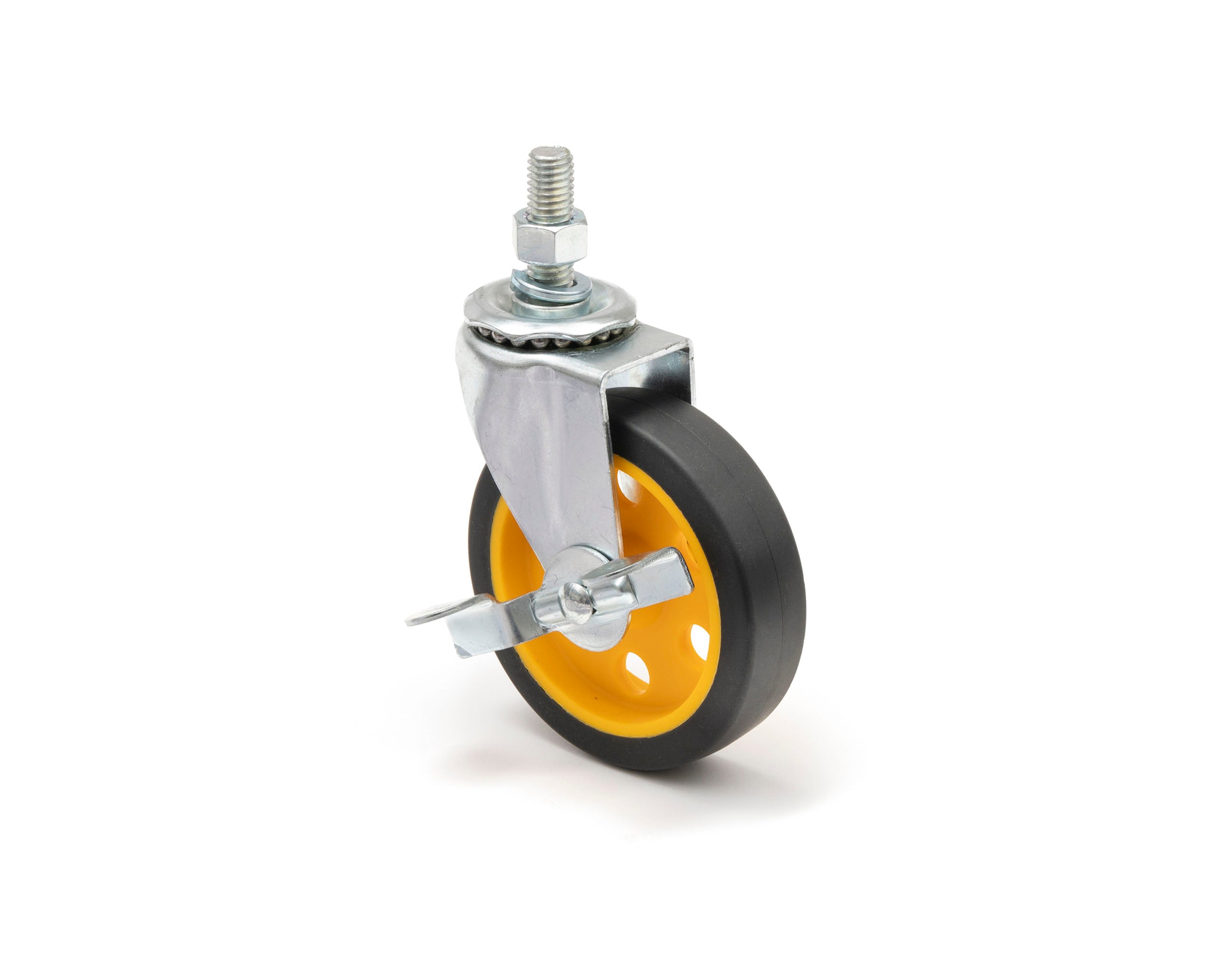 2-pack RockNRoller® RCSTR4X1 Caster with Brake 4" x 1"