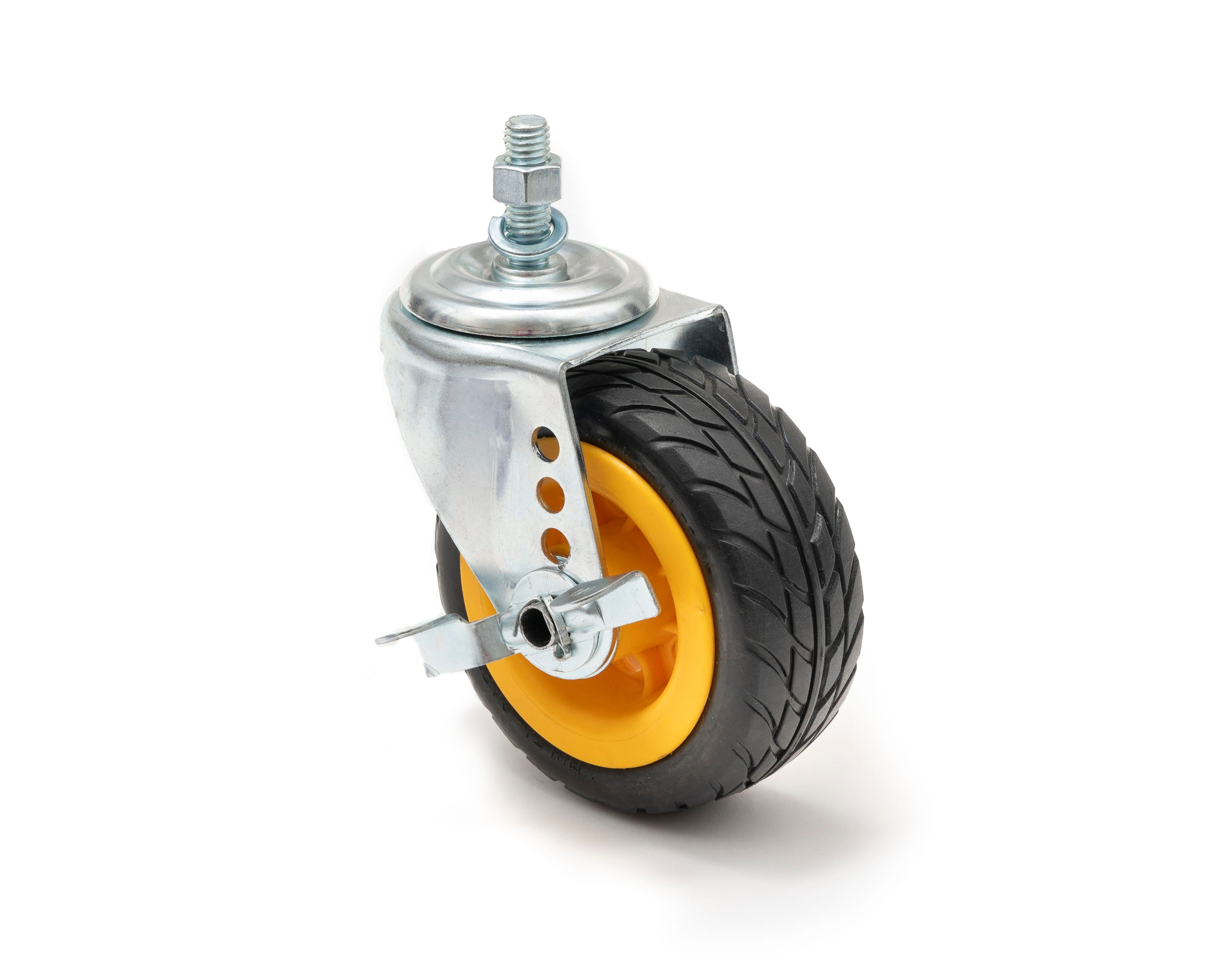 2-pack RockNRoller® RCSTR5X2 Ground Glider Caster with Brake 5" x 2"