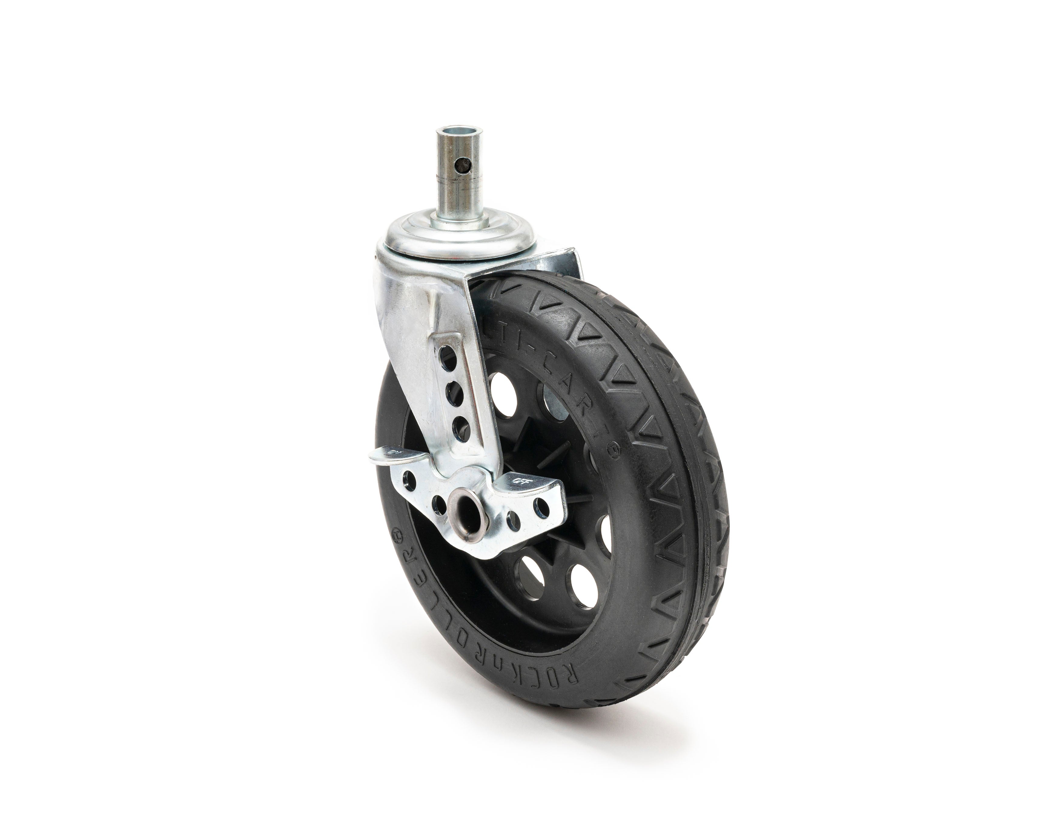 2-pack RockNRoller® RCSTR8X2BK All-Terrain Caster with Brake 8" x 2"