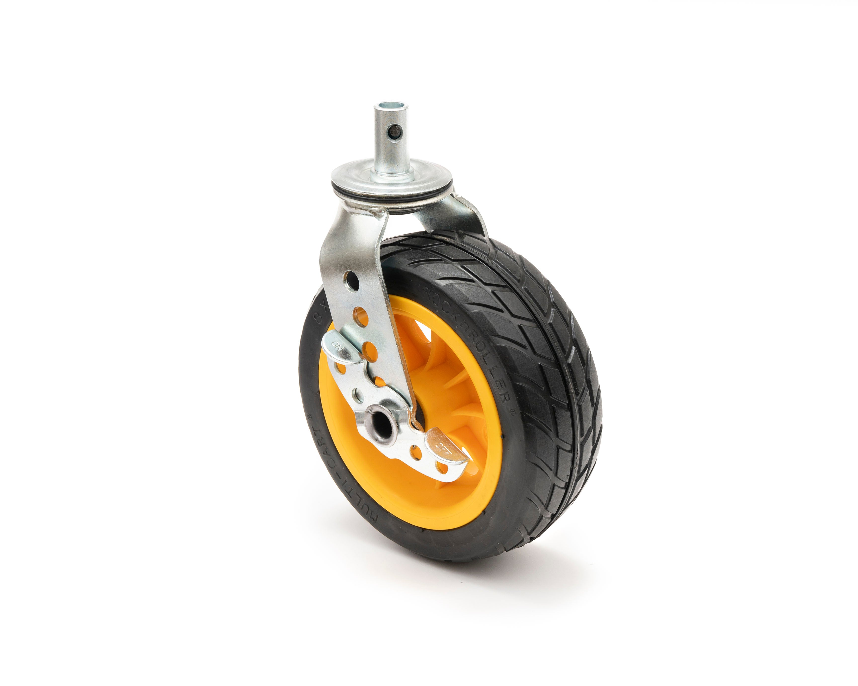 2-pack RockNRoller® RCSTR8X3 Ground Glider Caster with Brake 8" x 3"
