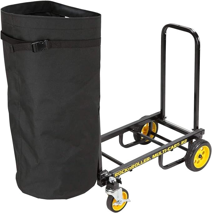 RSA-HBR2 Handle Bag with Rigid Bottom in Black for RockNRoller® Multi-Cart® R2