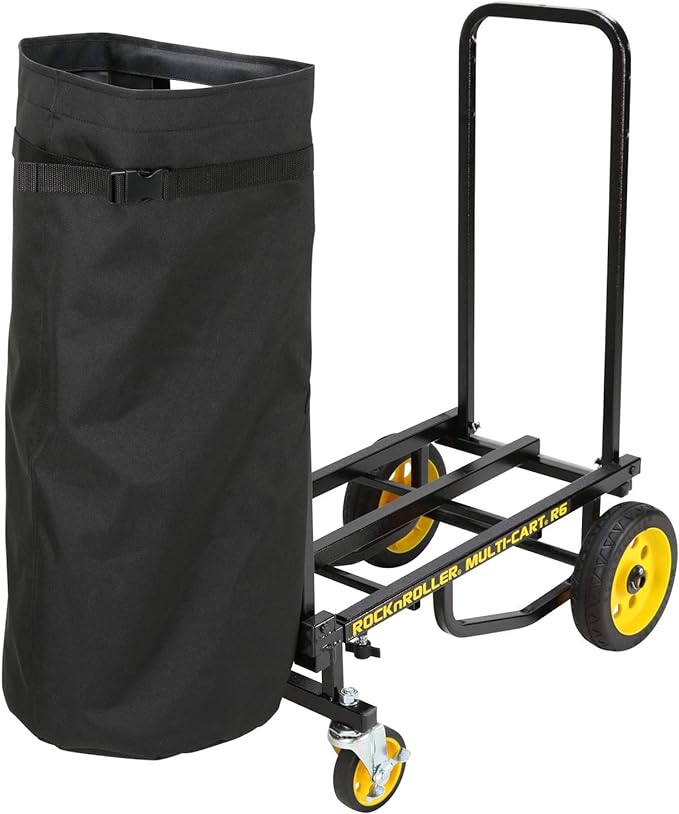 RSA-HBR6 Handle Bag with Rigid Bottom in Black for RockNRoller® Multi-Cart® R6