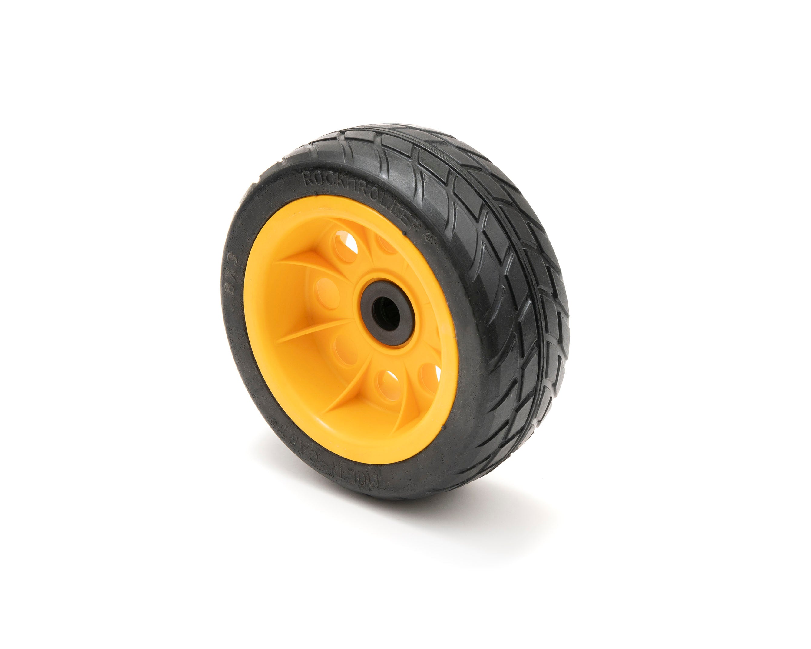 RockNRoller® Multi-Cart® RWHLO8X3 R-Trac Ground Glider Rear Wheel, 8" x 3" No-flat