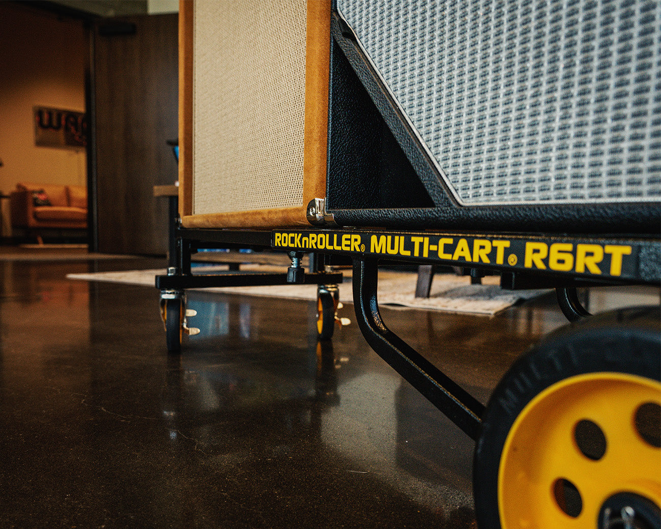 A lifestyle shot of RockNRoller® Multi-Cart® R6RT "Mini", brand-focused
